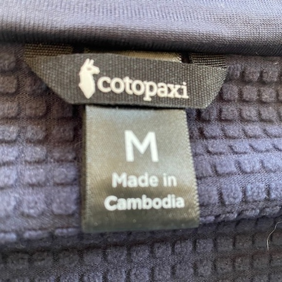 Cotopaxi Otero sz M full-zip fleece jacket 'Graphite' dark blue - Picture 6 of 15